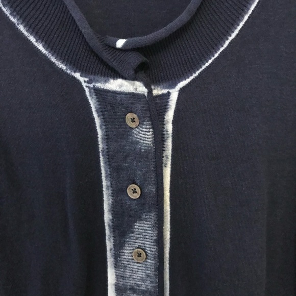 CAbi Navy Blue Tie Dye Centerfield Lightweight Cardigan Sweater Style 287 Small - Picture 13 of 13